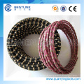 11.5mm 40 Perles Rubberized Granite Diamond Wire Saw